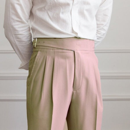 Romeo's Sleek Classic Buckle Slacks