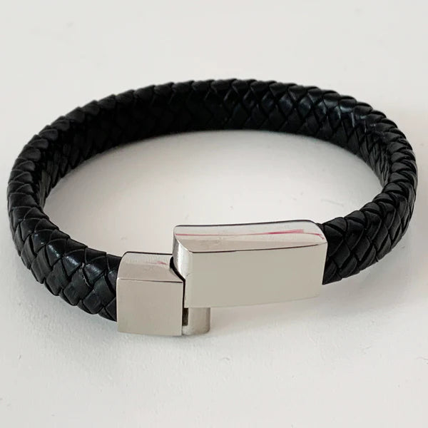 Men's Personalised Message Bracelet