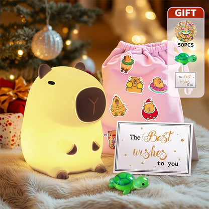 King MeWaii Capybara Squishy Night Light - Perfect Gift 🎁