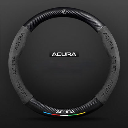 High-Quality Anti-Slip Carbon Fibre Suede Steering Wheel Cover